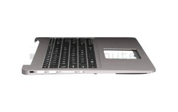 Keyboard incl. topcase US (english) black/grey with backlight original suitable for Asus ZenBook UX510UW
