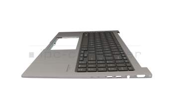 Keyboard incl. topcase US (english) black/grey with backlight original suitable for Toshiba Satellite S50W-C