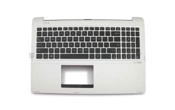 Keyboard incl. topcase US (english) black/silver original suitable for Asus Transformer Book Flip TP550LD
