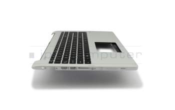Keyboard incl. topcase US (english) black/silver original suitable for Asus Transformer Book Flip TP550LD