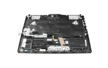 Keyboard incl. topcase US (english) black/transparent/grey with backlight original suitable for Asus TUF Gaming A17 FA706QM