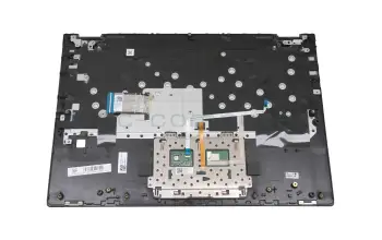 Keyboard incl. topcase US (english) grey/grey with backlight US International original suitable for Lenovo IdeaPad C340-14API (81N6)