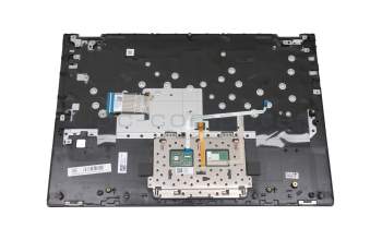 Keyboard incl. topcase US (english) grey/grey with backlight US International original suitable for Lenovo IdeaPad C340-14IWL (81N4)