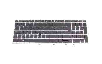 L14366-A1 original HP keyboard BE (belgian) black/silver with backlight and mouse-stick
