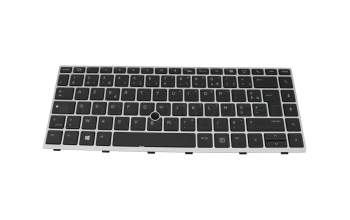 L14377-051 original HP keyboard FR (french) black/silver with backlight and mouse-stick
