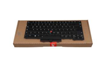 L14BL-85D0 original Lenovo keyboard DE (german) black/black with backlight and mouse-stick