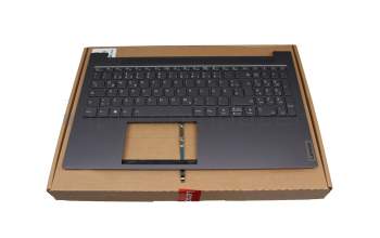 L1CZ13K00T9 original Lenovo keyboard incl. topcase DE (german) black/grey with backlight