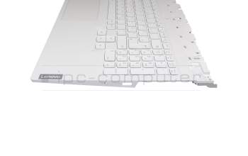 L1CZ154003N original Lenovo keyboard incl. topcase DE (german) white/white with backlight