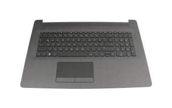 L20193-031 original HP keyboard incl. topcase UK (english) black/black (with PTP/for DVD, surface structure ‘brushed black’)