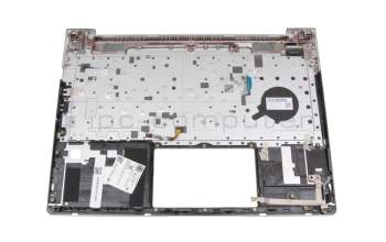 L44547-041 original HP keyboard incl. topcase DE (german) black/silver with backlight