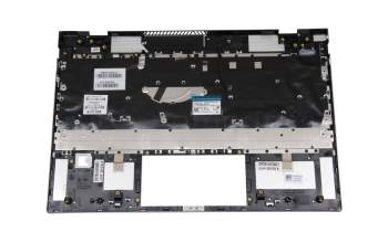 L53416-041 original HP keyboard incl. topcase DE (german) silver/black