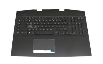 L57378-041 original HP keyboard incl. topcase DE (german) black/black with backlight