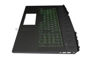 L61161-041 original HP keyboard incl. topcase DE (german) black/black with backlight