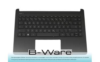 L61504-041 original HP keyboard incl. topcase DE (german) black/grey