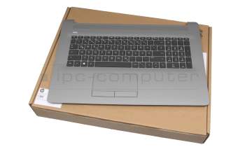 L83728-041 original HP keyboard incl. topcase DE (german) black/silver ODD