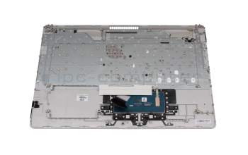 L92790-041 original HP keyboard incl. topcase DE (german) silver/silver with backlight (DVD)