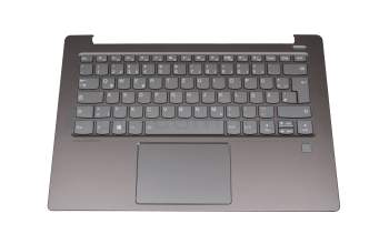 LCM17J66D0J686 original Chicony keyboard incl. topcase DE (german) grey/grey with backlight (fingerprint)