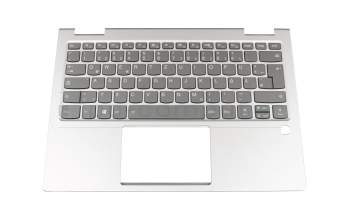 LCM17J66D0J686 original Chicony keyboard incl. topcase DE (german) grey/silver with backlight