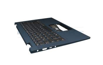 LCM19J16D0J686 original Lenovo keyboard incl. topcase DE (german) dark grey/blue with backlight blue