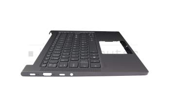 LCM19J16ICJ6864 original Lenovo keyboard incl. topcase ND (nordic) grey/grey with backlight