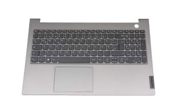 LCM19J26D0-6861 original Lenovo keyboard incl. topcase DE (german) dark grey/grey