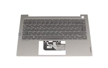 LCM20A96D0J686 original Lenovo keyboard incl. topcase DE (german) grey/grey with backlight