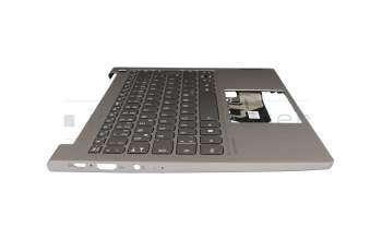 LCM20A96D0J686 original Lenovo keyboard incl. topcase DE (german) grey/grey with backlight