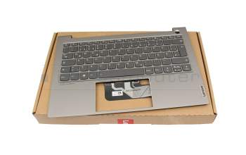 LCM20A96D0J686 original Lenovo keyboard incl. topcase DE (german) grey/grey with backlight