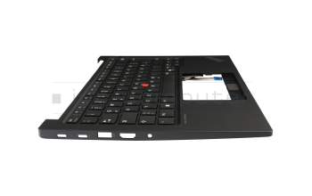 LIM21G56D0-G629 original Lenovo keyboard incl. topcase DE (german) black/black with mouse-stick