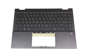 M01292-041 original HP keyboard incl. topcase DE (german) black/black/silver without backlight