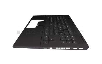 M09321-041 HP keyboard incl. topcase DE (german) black/black with backlight (Mica Silver Aluminium)