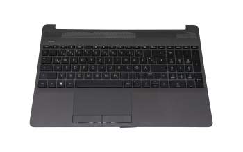 M34617-041 original HP keyboard incl. topcase DE (german) black/grey
