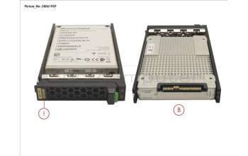 Fujitsu SSD SAS 12G 800GB MIXED-USE 2.5\" H-P EP for Fujitsu PrimeQuest 3800E2