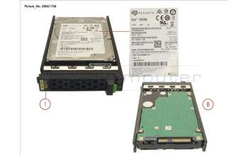 Fujitsu HD SAS 12G 2.4TB 10K 512E HOT PL 2.5\' EP for Fujitsu PrimeQuest 3800E2