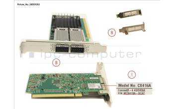 Fujitsu MCX4 EN 2X 40GBE for Fujitsu Primergy RX4770 M5