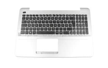 MP-13K96D0-5283 original Asus keyboard incl. topcase DE (german) silver/silver