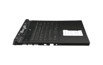 MSHVC7-BWU02 original Dell keyboard incl. topcase DE (german) black/black with backlight