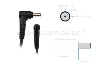MSI Sword 15 A11UC/A11UD/A11SC (MS-1582) AC-adapter 180.0 Watt from Delta Electronics Plug dimension 4.5/2.9 mm (outside/inside)