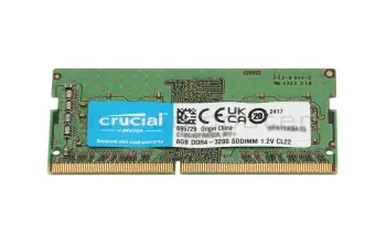Memory 8GB DDR4-RAM 3200MHz (PC4-25600) from Crucial for Mifcom EG5 i5 - GTX 1050 (N850HJ1)
