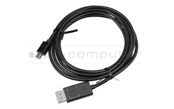 Mini-DisplayPort data / charging cable black original 2,00m suitable for Lenovo ThinkPad T440s (20AQ/20AR)