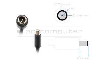 NBW41D001D7D original Segway AC-adapter 70.0 Watt rounded