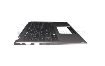 NK.I111M.04W original Acer keyboard incl. topcase CH (swiss) black/grey