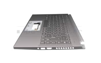 NKI141S0GY original Acer keyboard incl. topcase DE (german) grey/grey with backlight