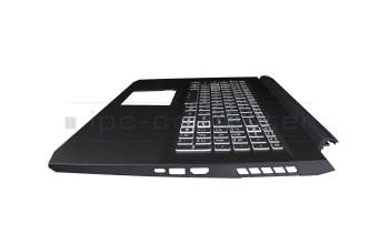 NKI15131DS original Acer keyboard incl. topcase UA (ukrainian) black/white/black with backlight