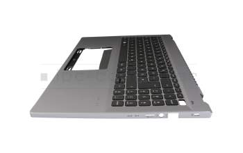 NKI15131P5 original Acer keyboard incl. topcase DE (german) black/silver with backlight