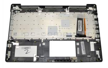 NSK-UPN0F original Asus keyboard incl. topcase FR (french) silver/silver with backlight