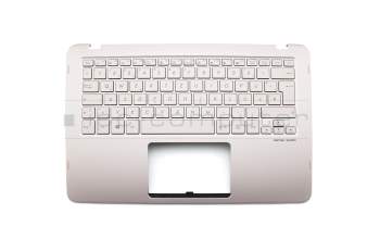 NSK-WB80G original Asus keyboard incl. topcase DE (german) silver/rosé with backlight