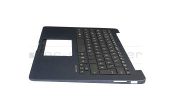 NSK-WBFBW 0G original Asus keyboard incl. topcase DE (german) black/blue with backlight