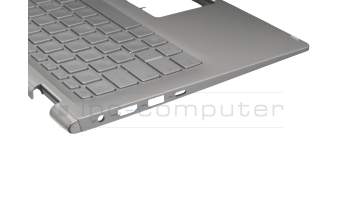 NSK-WR2BQ original Darfon keyboard incl. topcase DE (german) silver/silver with backlight