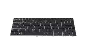 NSK-X01BC original HP keyboard TR (turkish) black/grey with backlight and mouse-stick